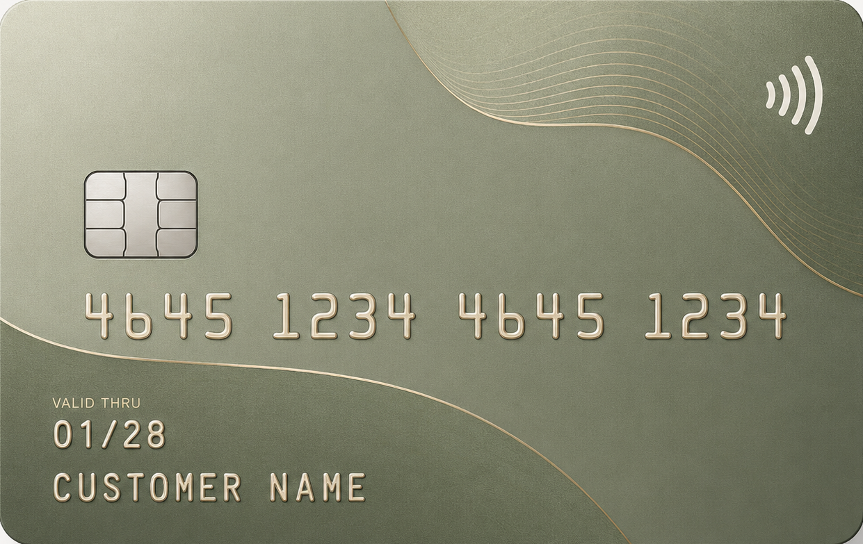 PocketPal Teen card — Sage Minimal
